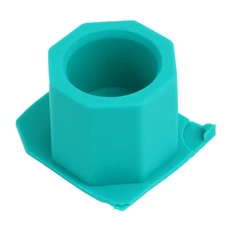 도자기도구 DIY 콘크리트 꽃 냄비 실리콘 몰드 3 캐비티 기하학 다각형 캔들 홀더 수지 금형 점토 시멘트, 05 1PC Dark green