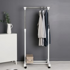 LIVING HAPPY 移動式衣架, 白色