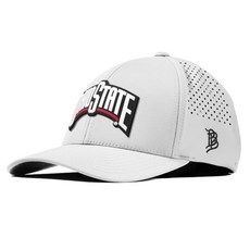 Branded Bills 공식 라이선스 x Clemson Tigers 곡선형 퍼포먼스 컬렉션 클렘슨 블록 PVC 179306, 오하이오 주립대 버크아이즈, 화이트
