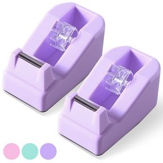 아뜰라임 귀여운 문구용 사무용품 스위트 테이프 디스펜서, 2개, 라벤더