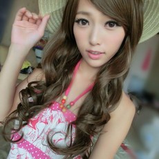 法式柔情浪漫迷人長捲髮【MA013】不傷髮質輕鬆打造多變造型, 1個, 亞麻