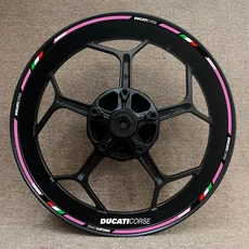 호환 Dukadi 휠 허브 스티커 수정 내부 링 방수 V2/V4/Great Demon King/821/959/939에 적용 가능, 06 DUCATI CORSE