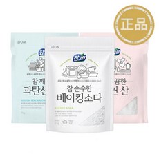 참그린 베이킹소다2kg+ 구연산1kg + 과탄산소다1kg 세트