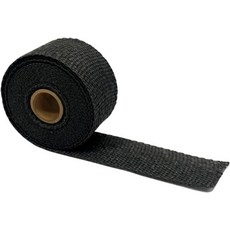 뉴텍스 제텍스 플러스 2인치 x 15피트 블랙 배기 헤더 랩 유리섬유 히트 테이프 고온 머플러 파이프 오토바이 미, Black, 2 inches x 15 feet