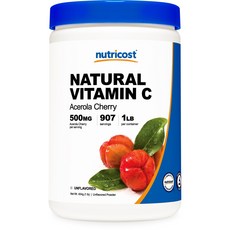nutricost 維他命C 櫻桃口味, 1個, 454克
