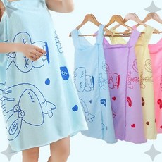 빠른 물기흡수 여자 원피스형 대형 샤워 타월 목욕가운, 핑크