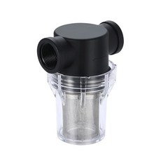 수펌프 스트레이너 필터 1인치 암수 NPT 인라인 트위스트 온 파이프 100메쉬 스테인리스 스틸 스크린 RV 정원 호스 워터펌프용, 3/4" Female NPT, 1개