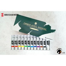 日本 Turner 德蘭 Acryl Gouache 12色 不透明壓克力顏料組