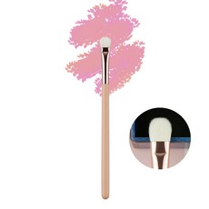 20. 납작 아이섀도우 브러쉬 아이 섀도 브러쉬 부드러운 페이스 쉐딩 브러시 누드 컬러, 1개