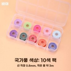 수공예 실버 공예 메탈릭실 핸드메이드 골드스티칭, 1개, BS. 초보자용 세트 풍 색상 구성 0색 옥사 세트 박