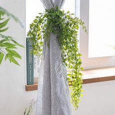 그린 인테리어 커튼 장식 집게 30cm 조화 실내 장식 꾸미기 소품, 1개