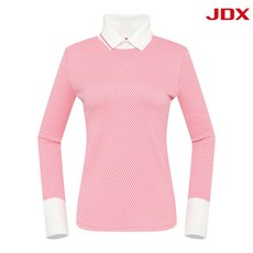 JDX 여성 지도리 자카드 하이넥(X2TLU8456PI)