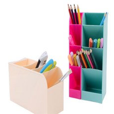 생활창고 4구 펜꽂이 문구정리트레이, 소