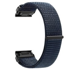 더조은셀러 퀵핏 벨크로 스트랩 찍찍이 시계줄 밴드 26mm 피닉스 프로 솔라 인스팅트 50mm 디센트 31mm 택틱스 델타 엔듀로 에픽스 가민 호환, 1개, 네이비