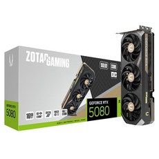 ZOTAC 索泰 GEFORCE Salad COREOC 16GB GDDR7遊戲用顯示卡 黑色, RTX5080