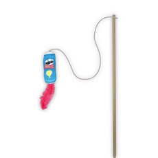 品客洋芋片造型貓草逗貓棒 貓咪互動玩具 藍色單入, 1個, 藍