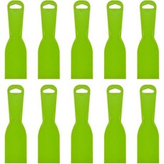 스크래퍼 껌칼 퍼티 나이프 10 재사용 가능한 플라스틱 나이프는 데칼 벽지 베이킹 벽 자동차 튀기 수리 페인팅에 사용되는 유연한 페인트 도구입니다 녹색