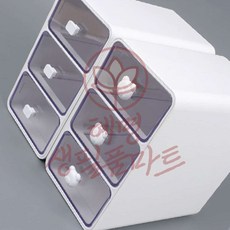 미니미 소품함 3단 혜명생필품마트 부승 소품수납함 서랍형 수납 칸막이수납함, 곰돌이 손잡이
