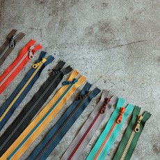 (지퍼)YKK 플라스틱 5호 지퍼 30cm, 페일블루, 1개