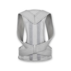 護脊背帶 透氣舒適隱形穿戴 可調節鬆緊 矯正體態, 質感灰, 1個