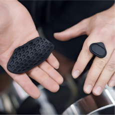 랜드샵 굳은살 방지 간편 착용 피트니스 팜가드, 블랙, 1세트