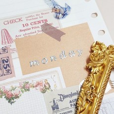 PVC 스티커 소문자 실버, 상세페이지 참조, 1개