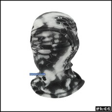 野戰搖滾 冬季保暖迷彩抓絨頭套面罩 黑色多地形迷彩 暗夜迷彩毛帽 蛇紋頭套 戰術抓絨帽 保暖帽 騎車重機自行車口罩 忍者頭套, 黑色蛇紋, 1個