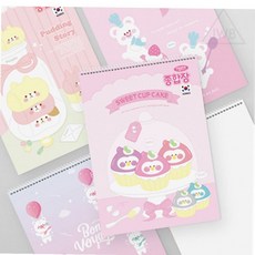 에스웍 무선 종합장 여아용 초등학생공책, 랜덤1개