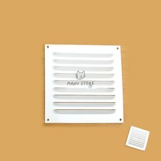 [삼마누] 통풍구 환기구 환풍기카바 쇠부리그릴 백색, 1)백색/소/100X100/81504