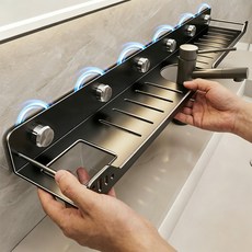 Axylon 세면대 수납 선반 수도꼭지 거치대 60cm, 그레이, 1개