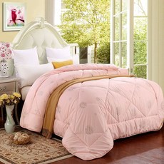 천연 양털 이불 뉴질랜드산 따뜻한 뉴질랜드 사계절 두꺼운 호주 및 고밀도 호주산 침대패드 차렵 겨울용 봄가을, 제이드 그린