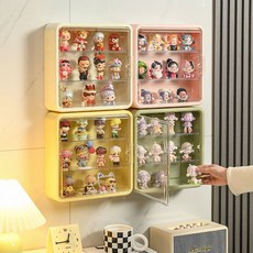 나나봉봉 무타공 벽걸이/탁상용 아크릴 화장품 피규어 케이스, 모카 커피, 1개