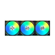 小白的生活工場*LIAN LI 聯力 UNI FAN ARGB 積木風扇 AL120 V2 (3顆裝), 黑色, 1個