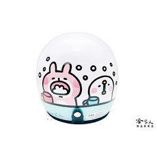 EVO 卡娜赫拉 正版授權 3/4 騎士安全帽 台灣製造, 白色,57-58CM（頭圍購買前請務必測量）
