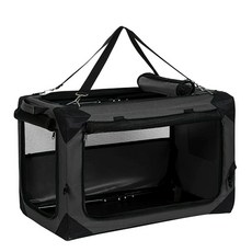 대형견 하드 켄넬 반려견 하우스 이동장 강아지, A. 25마리 고양이 수용, F. 검은색