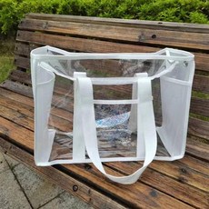 媽媽包 大容量 手提袋 防水包包 育兒袋 購物袋 棉被袋, 純白色（有內膽）O