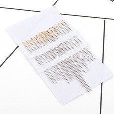 16Pcs 멀티 사이즈 스테인레스 스틸 바느질 바늘 핸드 스티치 바늘 크로스 스티치 바늘 홈 의류 봉제 액세서리, 01