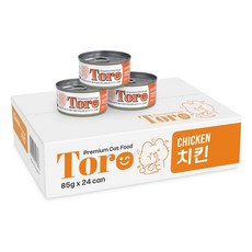 토로 고양이캔, 24개, 85g, 치킨