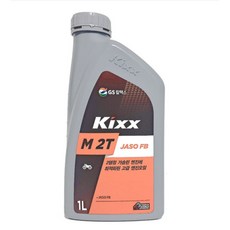 2행정 엔진오일 GS칼텍스 KIXX 1L(1000ml), 1개, Kixx M 2T JASO FB (1L)
