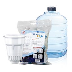 晶工牌 便利儲水桶+感應式開飲機專用濾心+環保便利包4入裝, 2個, JK-588+CF-2524
