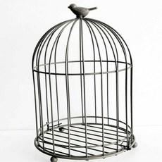 스탠드 새장 정원꾸미기 정원인테리어, 브라운
