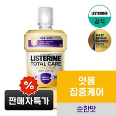 NEW 리스테린 토탈케어 검케어 마일드 구강청결제, 1L, 1개