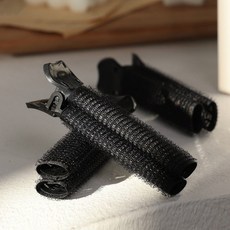 루이본 더블 볼륨 뿌리 집게, 블랙, 2개