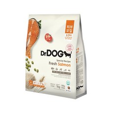 닥터독 강아지사료 알러지 눈물 연어 1kg, 1개