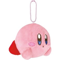산에이 별의 커비 봉제 인형 굿즈 볼 체인 고리 키링 가방 비너, 1개