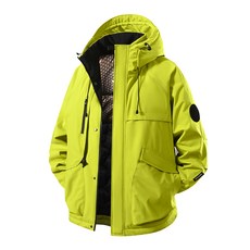 戶外情侶款防水防風登山夾克 男女款雙層棉衣外套