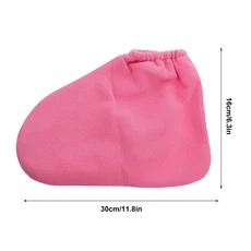 4개입 파라핀 왁스 핸드 케어 장갑 부티즈 영양 트리트먼트 열 보존 스파 풋 커버 건강한 피부, 02 Pink