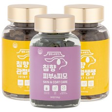 강아지 피부 관절 눈 기관지 심장 영양제 피부병 심장병 기관지협착증 눈물자국 슬개골탈구 댕이수랏간 침향 피부&피모 심장튼튼 눈물뚝 기관지청청 관절쌩쌩 3개, 피부&피모+관절쌩쌩