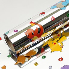 포켓몬스터 포포팬시 증착롤 포장지, 와글와글(실버), 1개