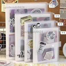 3寸拍立得透卡明信片收納 電影票火車票收納集相冊本追星專用美瞳 名片卡片收納集收納本 名片本 名片簿 收納卡冊 明星週邊, 追星珍藏冊：【可放3寸+珍藏版】,普通款：隨機DIY貼紙1張